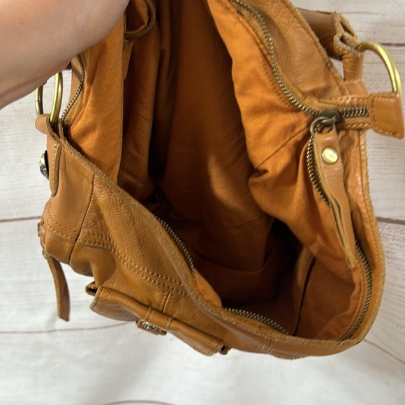 Gently used Tan leather shoulder from Anthropologie by Rough Roses - Picture 12 of 14